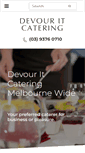 Mobile Screenshot of devouritcatering.com.au